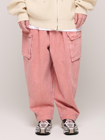 CB PIGMENT BANDING CARGO PANTS (PINK)