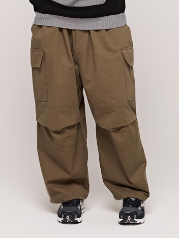 CB BIG POCKER WIDE PANTS (KHAKI)