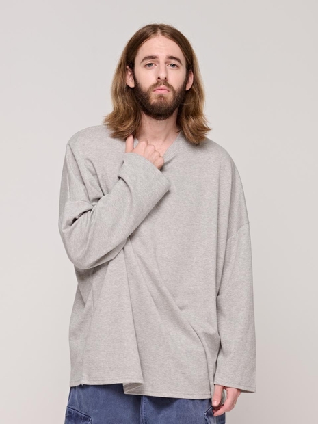 CB OVER BOX LONG SLEEVE (GRAY)