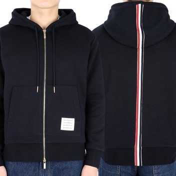 디몬트 23 F/W 톰브라운 남성 백삼선 스트라이프 후드 집업(네이비) MJT153A 03377 415