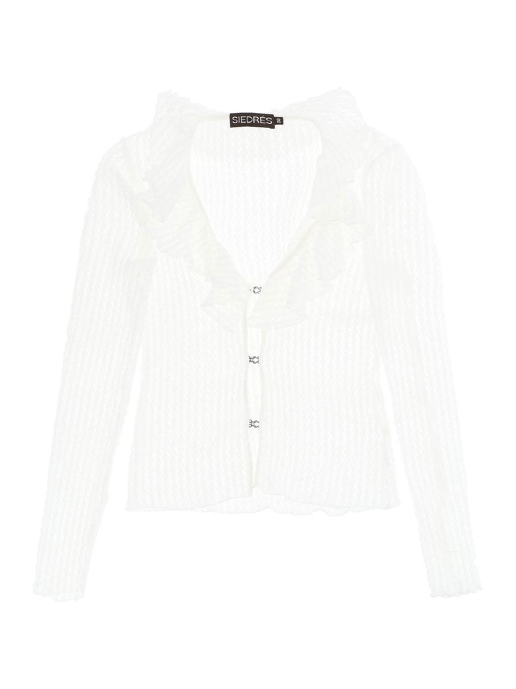 시에드레스 Siedres chloe stretch lace shirt WPF23TP02WH