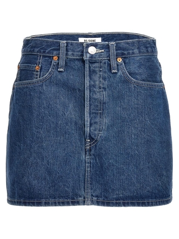 리던 90s skirt 14805W90MNSTIRONBLUE