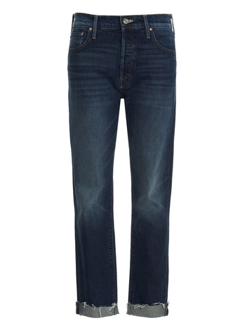 마더 The Scrapper Cuff Ankle Fray’ jeans 1036259CWAI