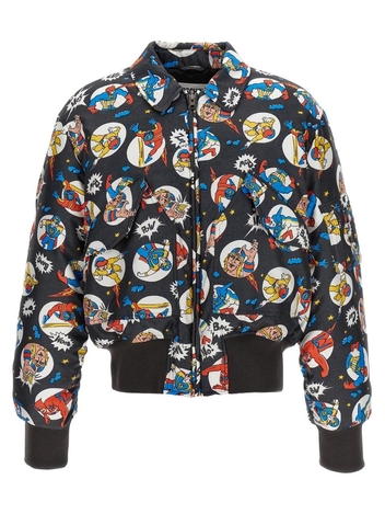 모스키노 Fantasy Cartoon bomber jacket A062870581888