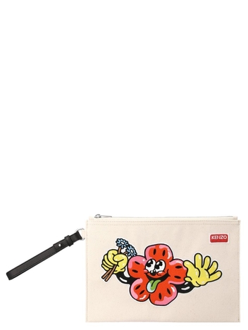 겐조 Embroidered clutch FD55PM902F3403