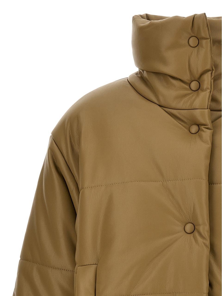 나누슈카 Hide down jacket  NW23PFOW00765KHAKI