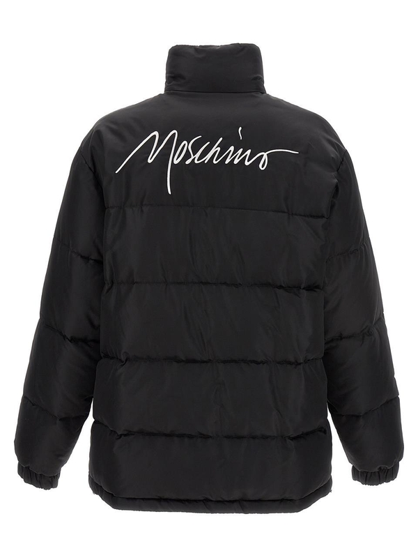 모스키노 Logo embroidery down jacket A062952151555