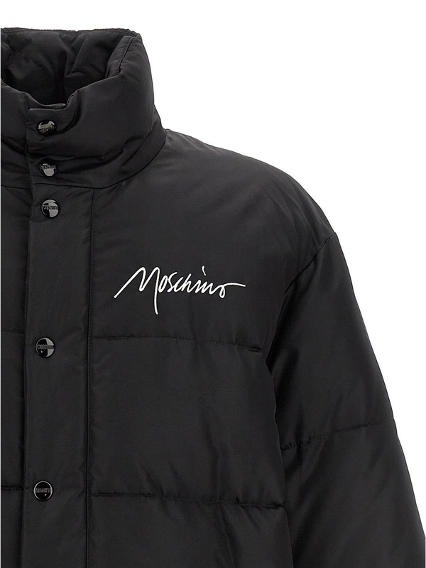 모스키노 Logo embroidery down jacket A062952151555