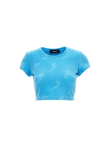 디스퀘어드2 T-shirt cropped Surfer S72GD0439S24527525