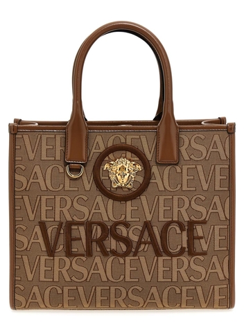 베르사체 La Vacanza Versace Allover small capsule shopping bag 10058611A081992N24V