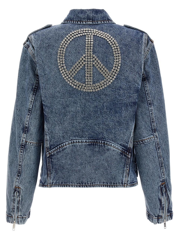 모스키노 Crystal denim jacket J050982351281