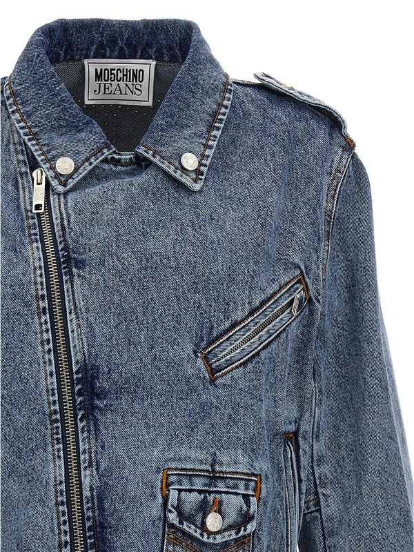 모스키노 Crystal denim jacket J050982351281