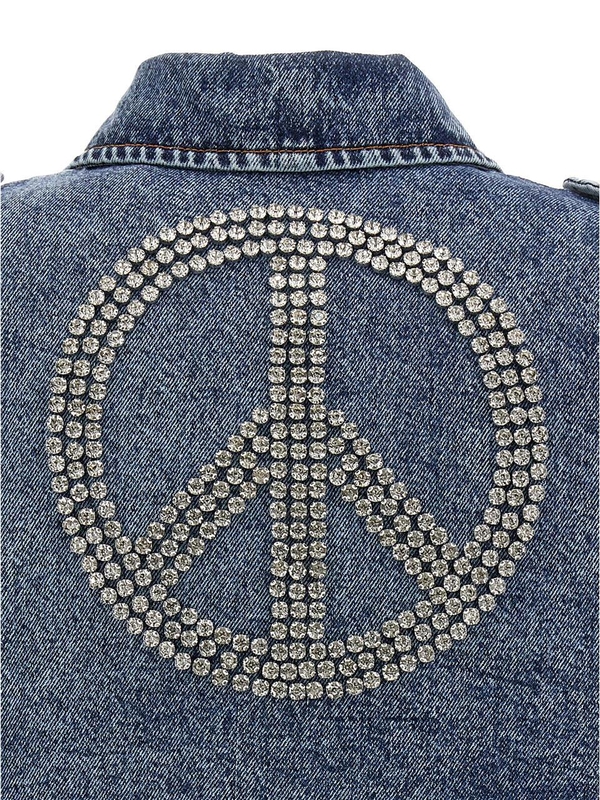 모스키노 Crystal denim jacket J050982351281