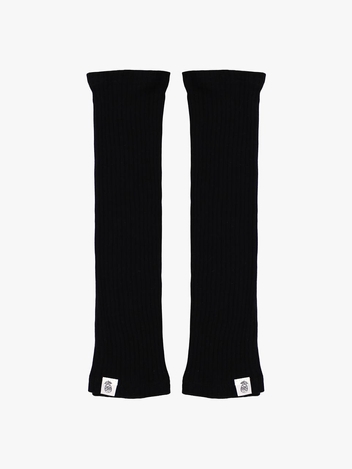 SLIT KNIT LEG WARMER_BLACK