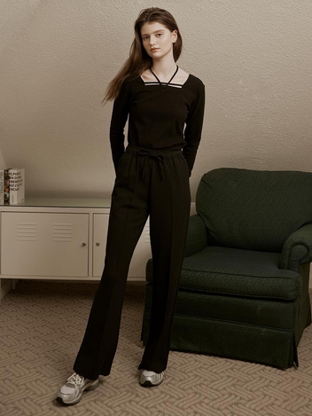 [HUNCH] Draw string jersey pants