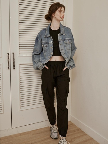 [HUNCH] Outside pocket jogger pants