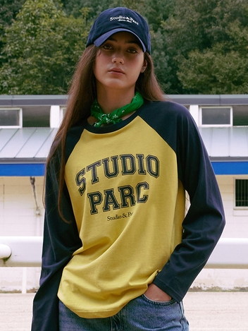 (WOMEN) Studio Parc Raglan Long Sleeve T-Shirt_Navy