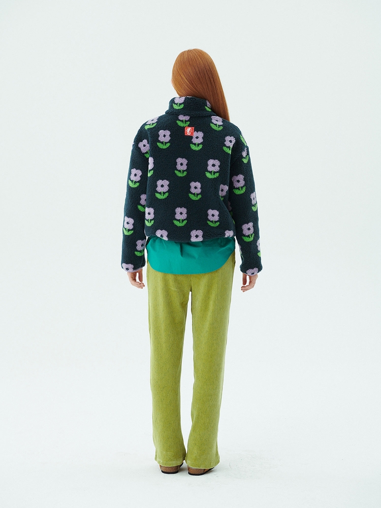 Shearing Half Zip-up_Green