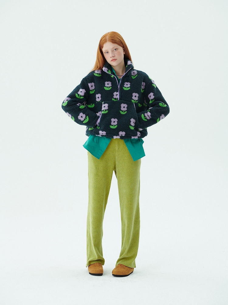 Shearing Half Zip-up_Green