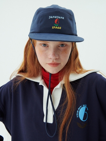 JUNEJUNESPACE Camp Cap_Navy