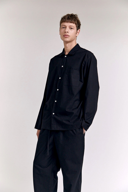 [Hanssem] 100% Cotton Pajamas for Unisex (Black)