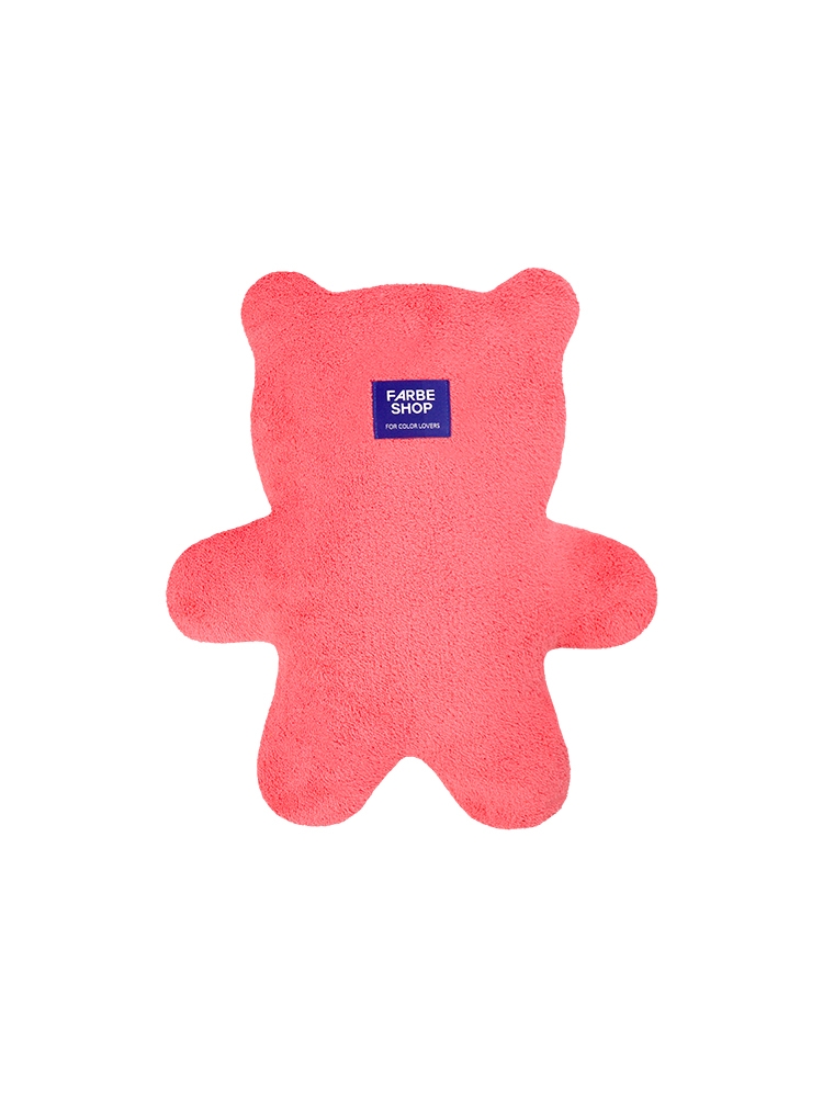 JELLY BEAR CUSHION RASPBERRY