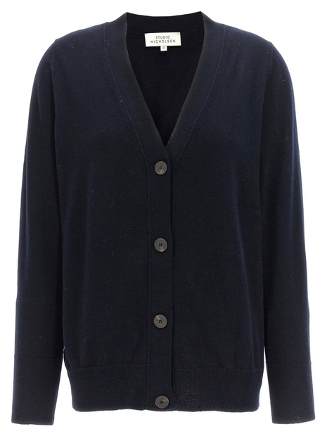 스튜디오 니콜슨 Rall Sweater, Cardigans Blue RALLDARKESTNAVY