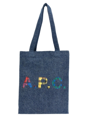 아페쎄 Denim Shopping Bag Tote Bag Blue COGUGM61442IAL