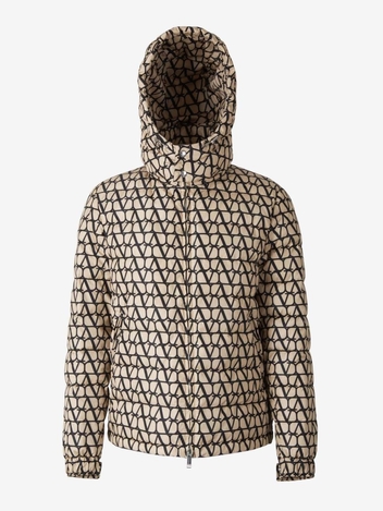 발렌티노 Vlogo Motif Jacket 3V3CNA319FUTOILE ICONOGRAPHE/NYLON TOILE ICONOGRAPHE