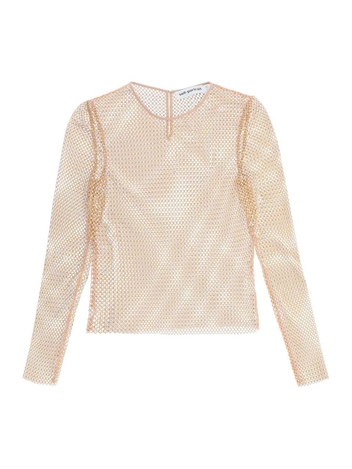 셀프 포트레이트 Self portrait rhinestone fishnet top SS23 150T N