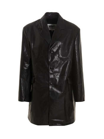MM6 메종 마르지엘라 Coated leather coat S62AA0059SY1633900