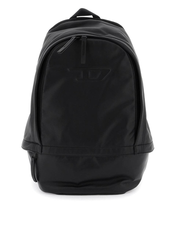 디젤 Diesel leather rave backpack with d logo X09761 P2809