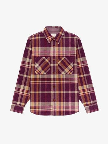 [해외] 에임레온도르 Plaid Cotton 셔츠 퍼플