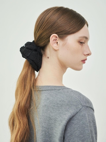 Hair Scrunch Jacquard (Black)