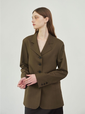[10/17 예약배송] 5 Button Line Jacket (Khaki Brown)