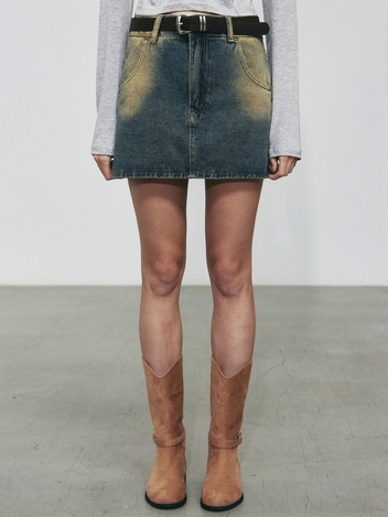 90S MINI DENIM SKIRT_BLUE