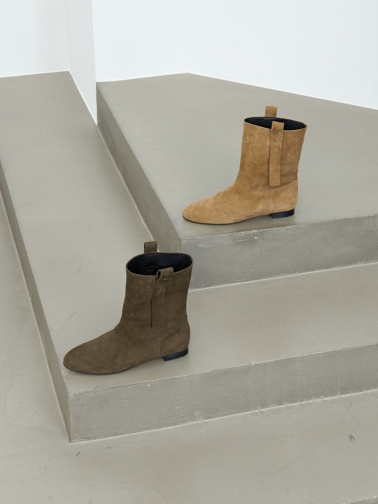 CAMIL HALF BOOTS_CAMEL/RSF01