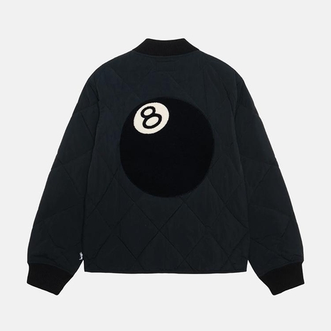 [해외] 스투시 8 BALL 라이너 자켓 블랙