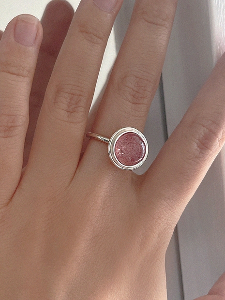Hanging Ball Ring_Pink