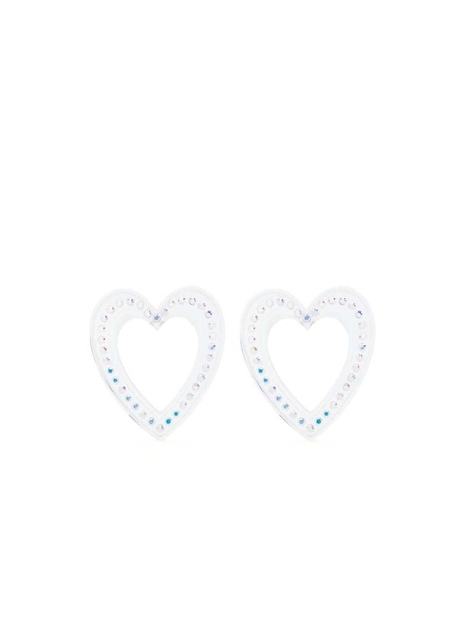 사프사푸 Jewellery Safsafu BIG HEART EARRINGS TRANS