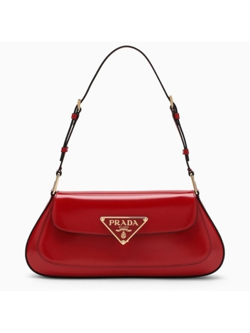 프라다 Prada Red brushed leather shoulder bag 1BD344HTOZO6