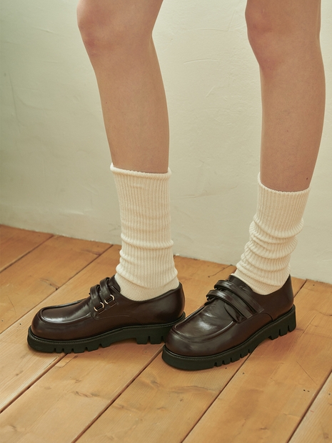IS_231623 Teddy Two-Strap Loafer (2colors)