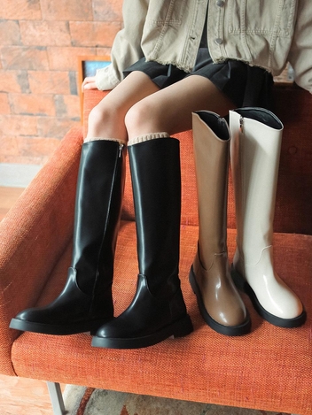 csy560 basic long boots _ 2colors
