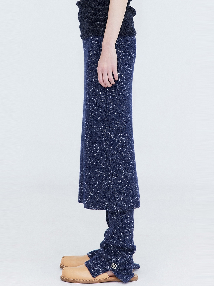 Knit Banding Skirt_Navy