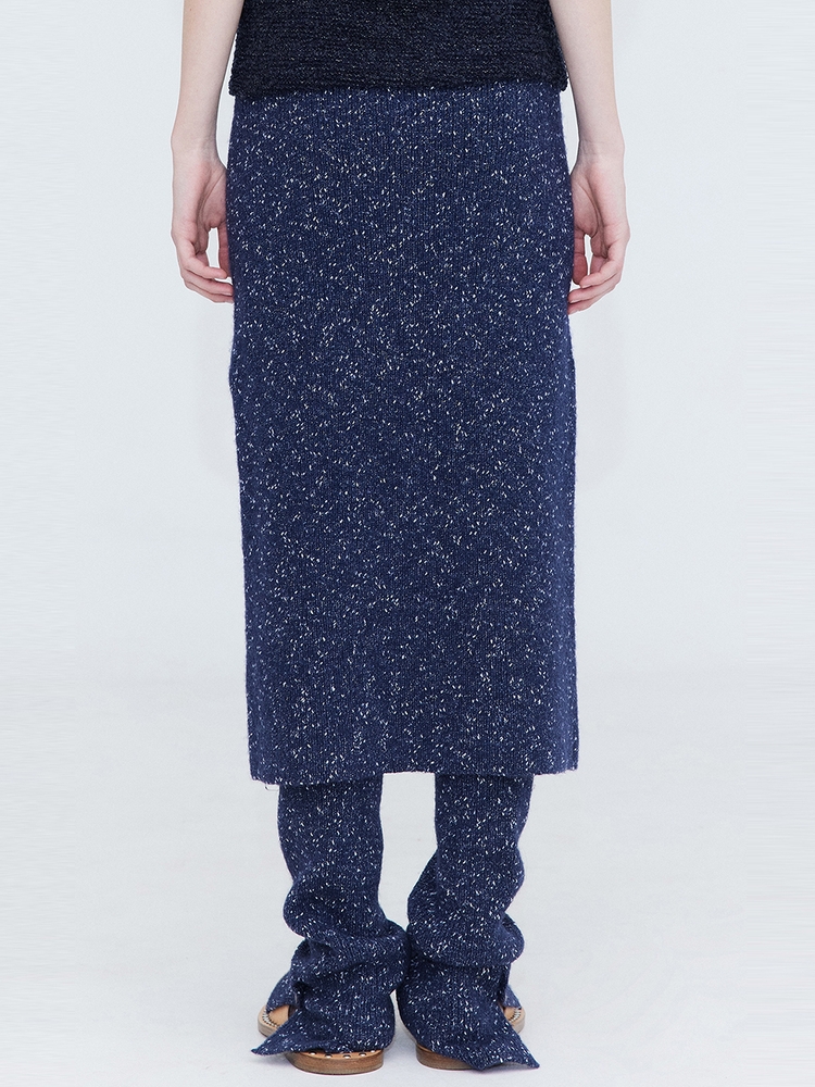 Knit Banding Skirt_Navy