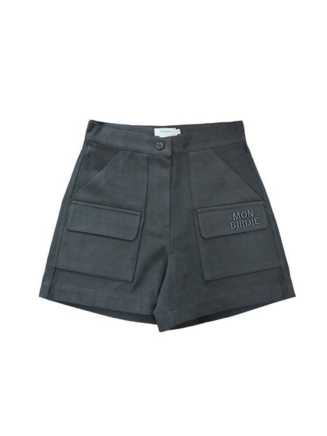 Fleece Twill Pocket Shorts 피치기모 포켓숏츠_D.GREY
