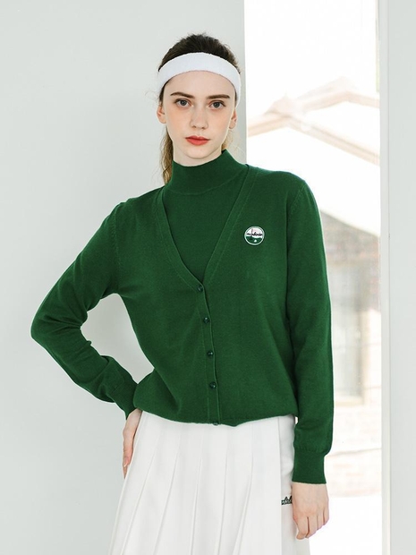 PLAY GOLF CARDIGAN SET 플레이골프 베이직 가디건 세트_GREEN