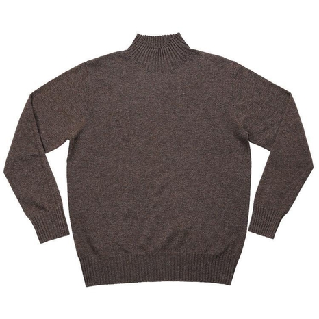 Whole Garment Mock-neck (Dark Brown)