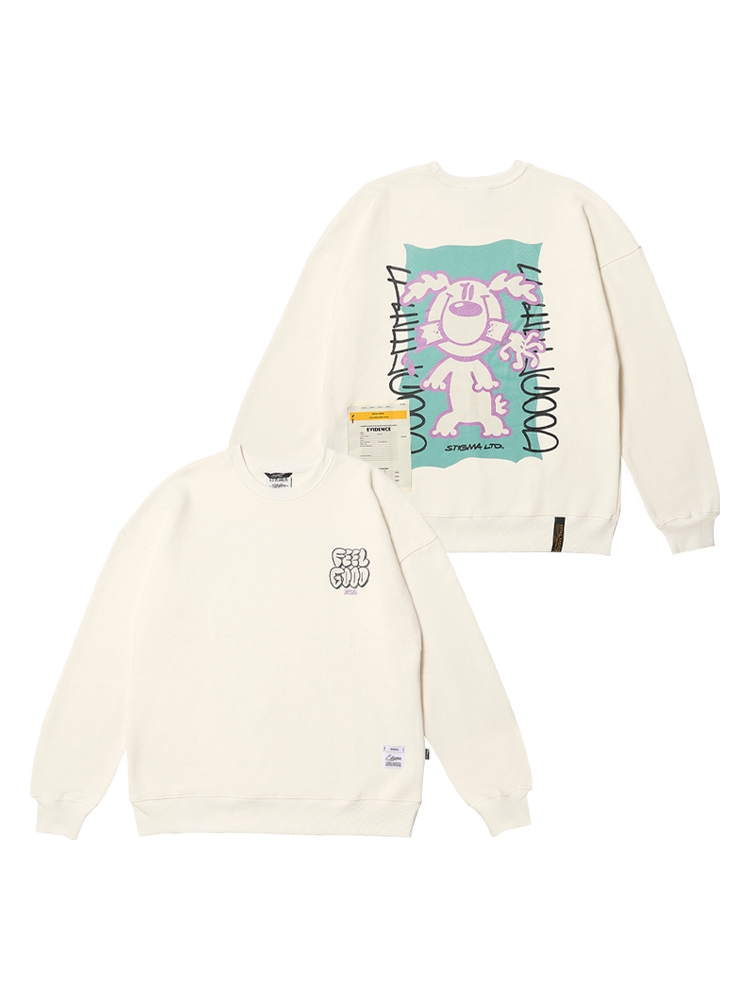 DOGGY OVERSIZED CREWNECK IVORY