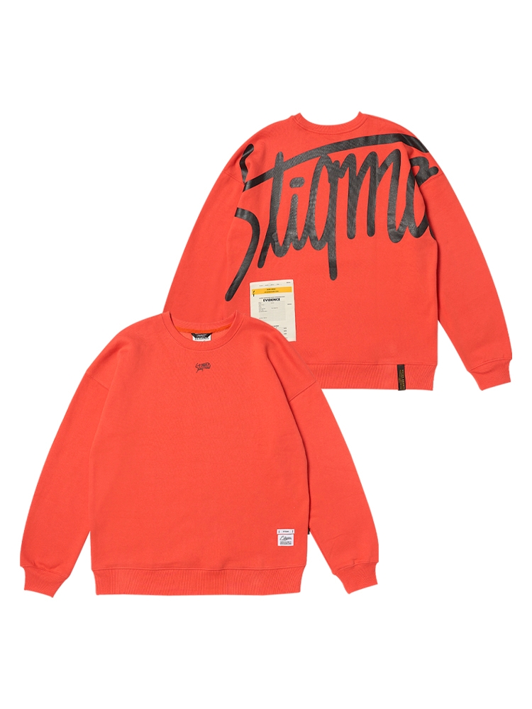 TITLE OVERSIZED CREWNECK ORANGE